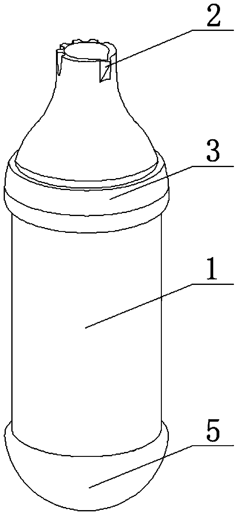 Novel thermos bottle inner container and preparation method thereof