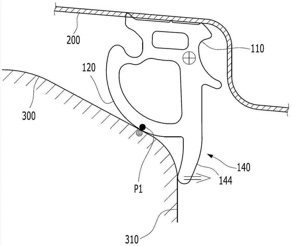 Door weather stripping for motor vehicles