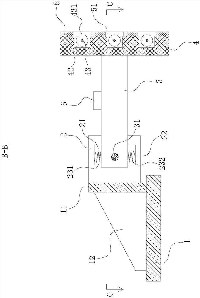 A vibration damping device for an expansion joint of an exhaust pipe