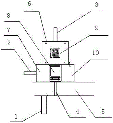 A method and device for entering and exiting assembly equipment for fireworks templates produced by combined fireworks