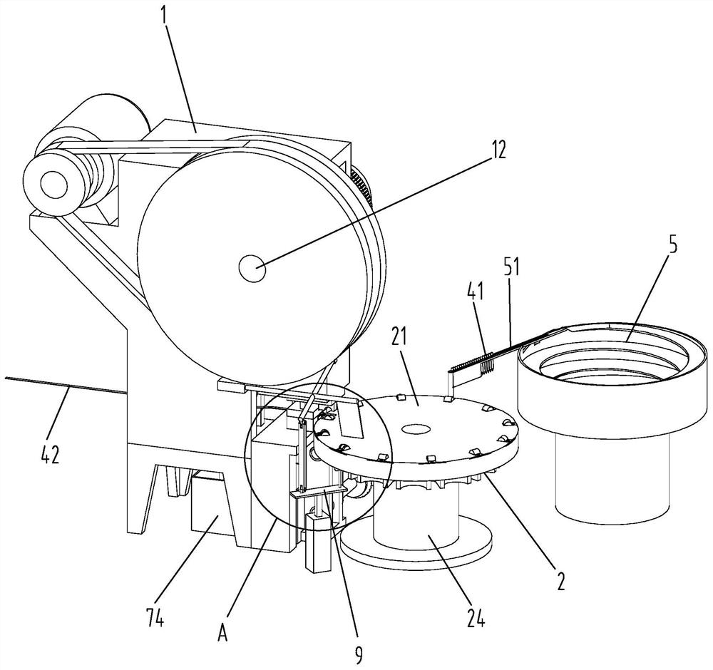 Automatic hook nail machining and forming equipment and machining method thereof