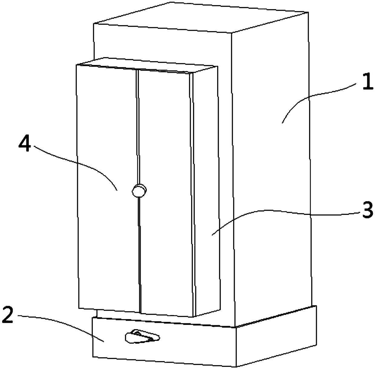 Electrical equipment box door convenient to open and close and electrical equipment box with cabinet door