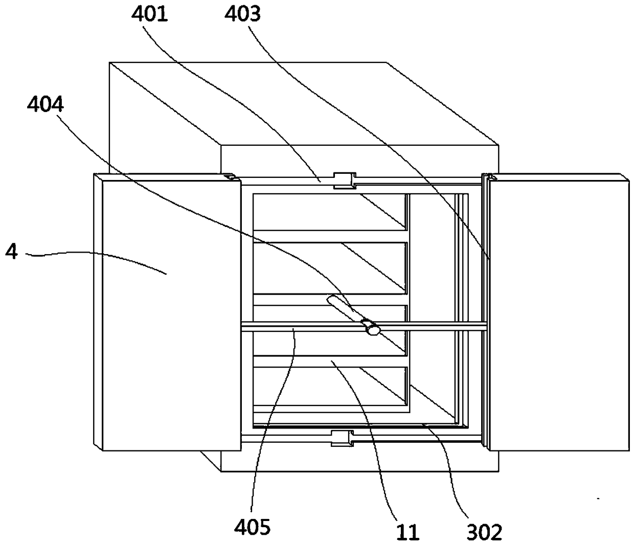 Electrical equipment box door convenient to open and close and electrical equipment box with cabinet door