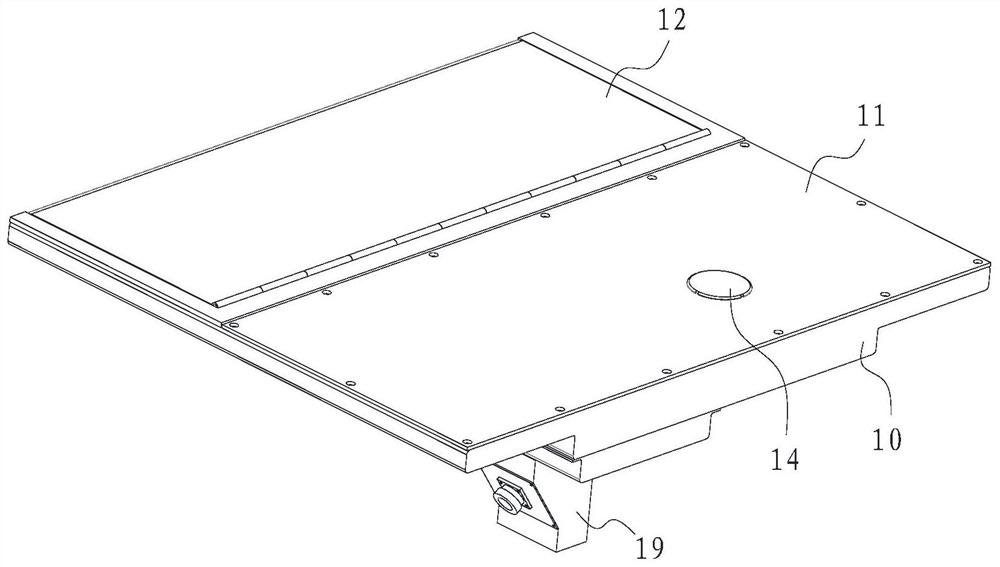 Transmission device, railway vehicle and transportation hub