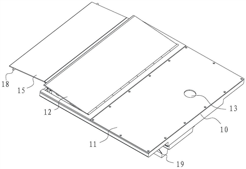 Transmission device, railway vehicle and transportation hub