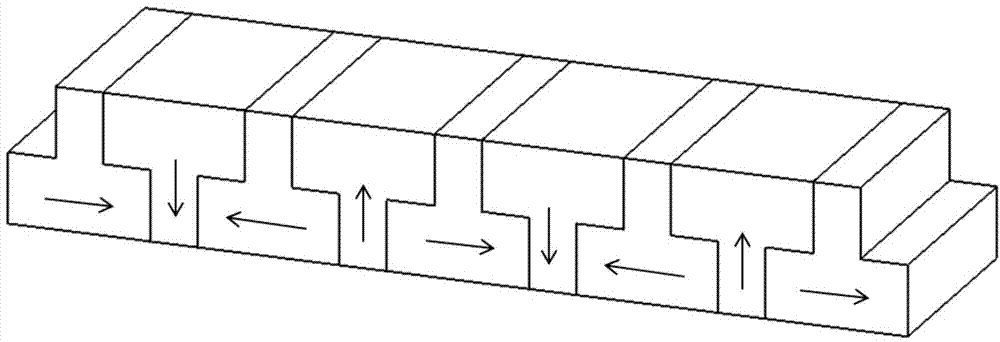 Halbach permanent magnet array of convex magnetic block