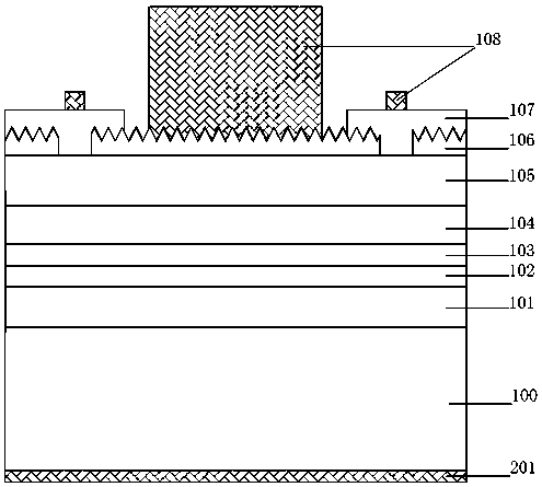 A kind of LED chip with ito film structure and preparation method thereof