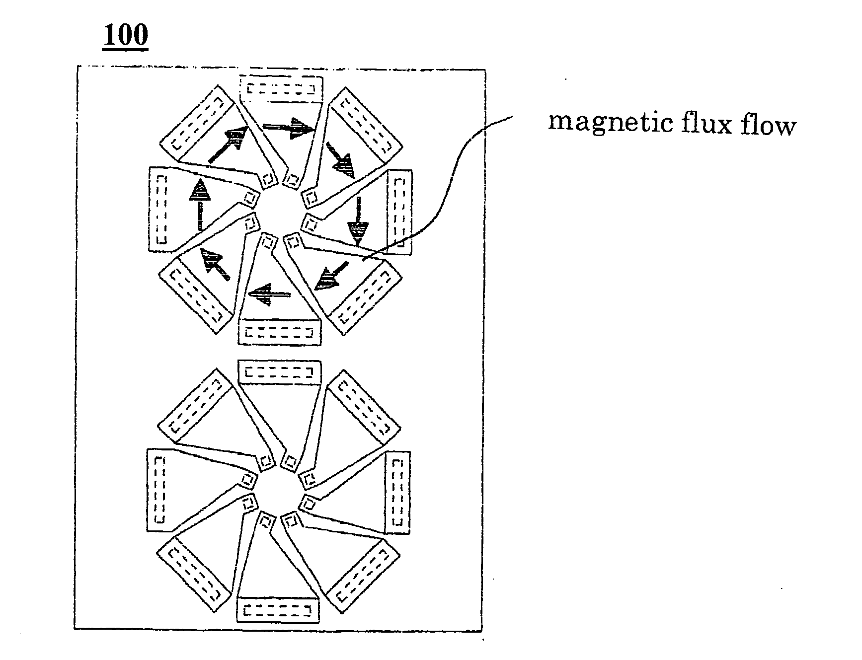 Multiple output magnetic induction unit and a multiple output micro power converter having the same