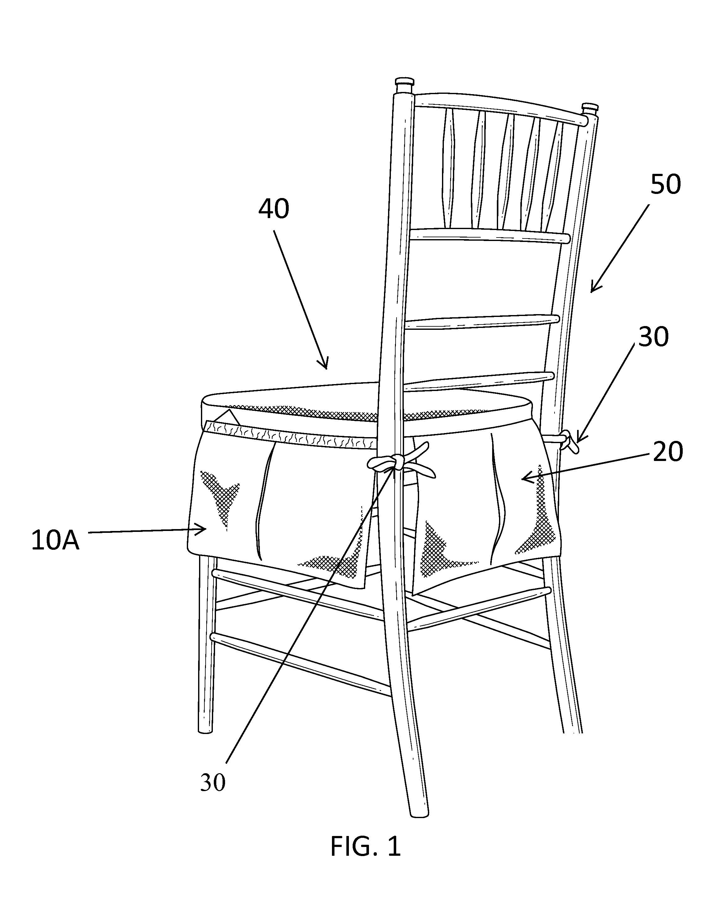 Chair cushion with pockets