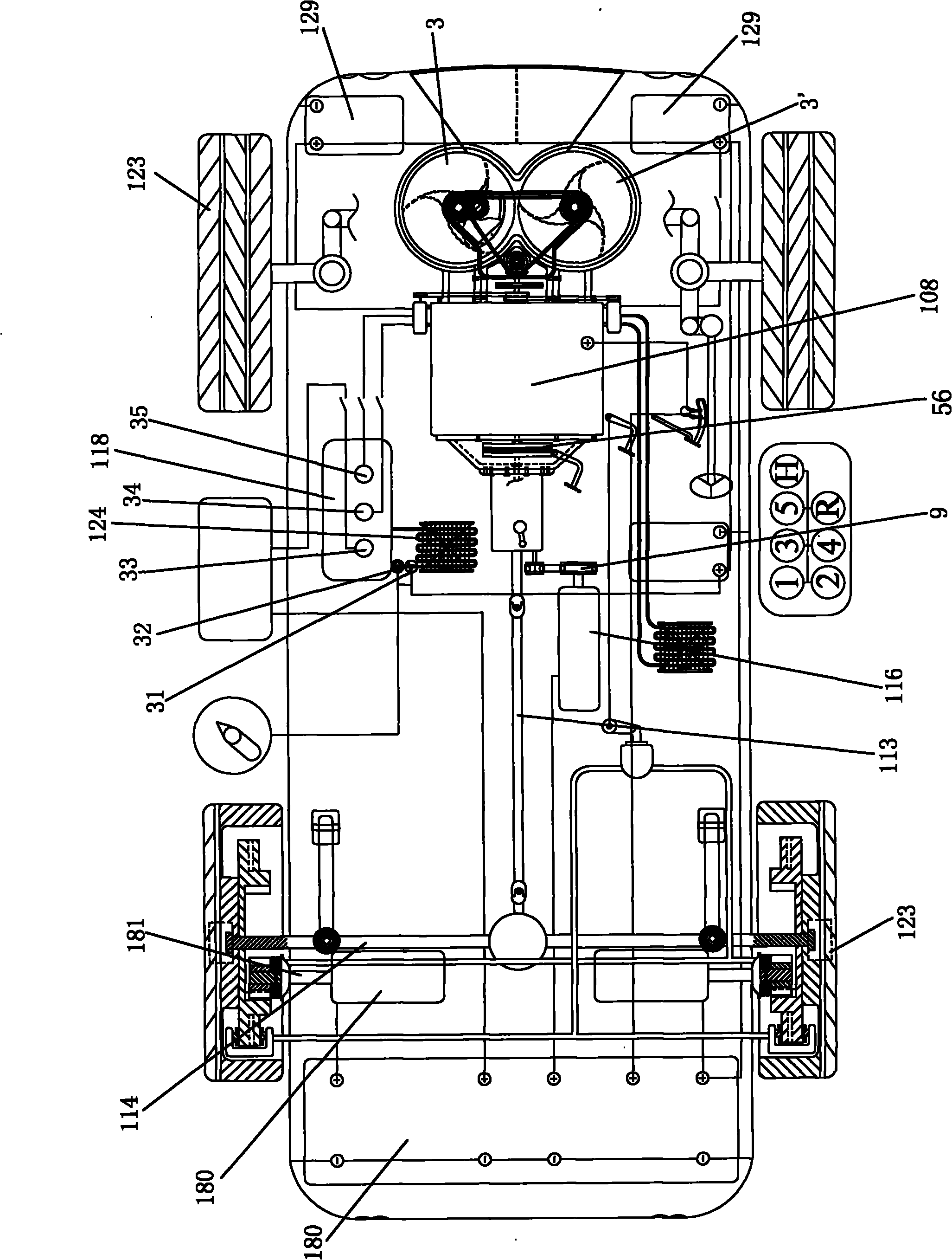 Wind power motor vehicle