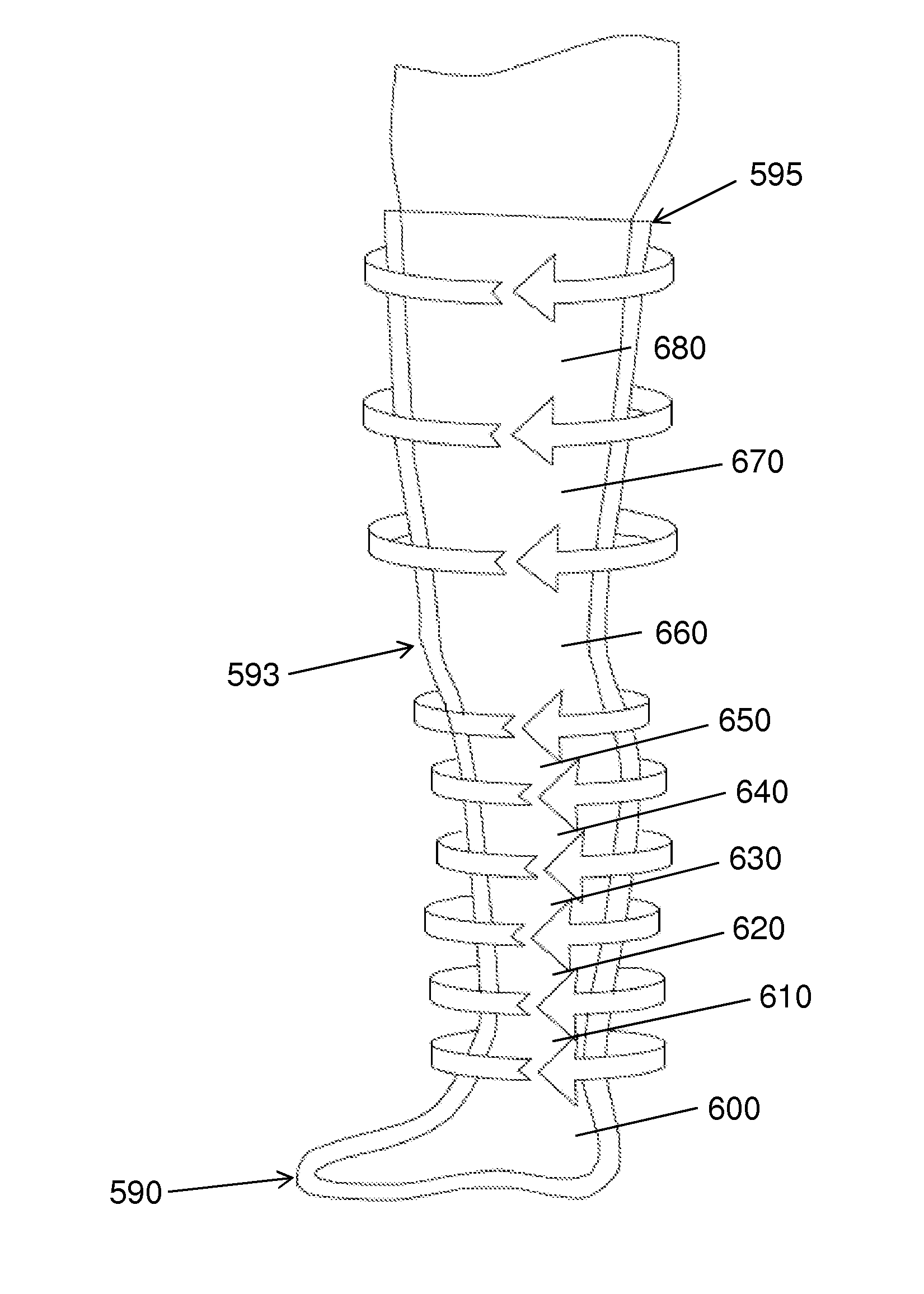 Compression knitted article