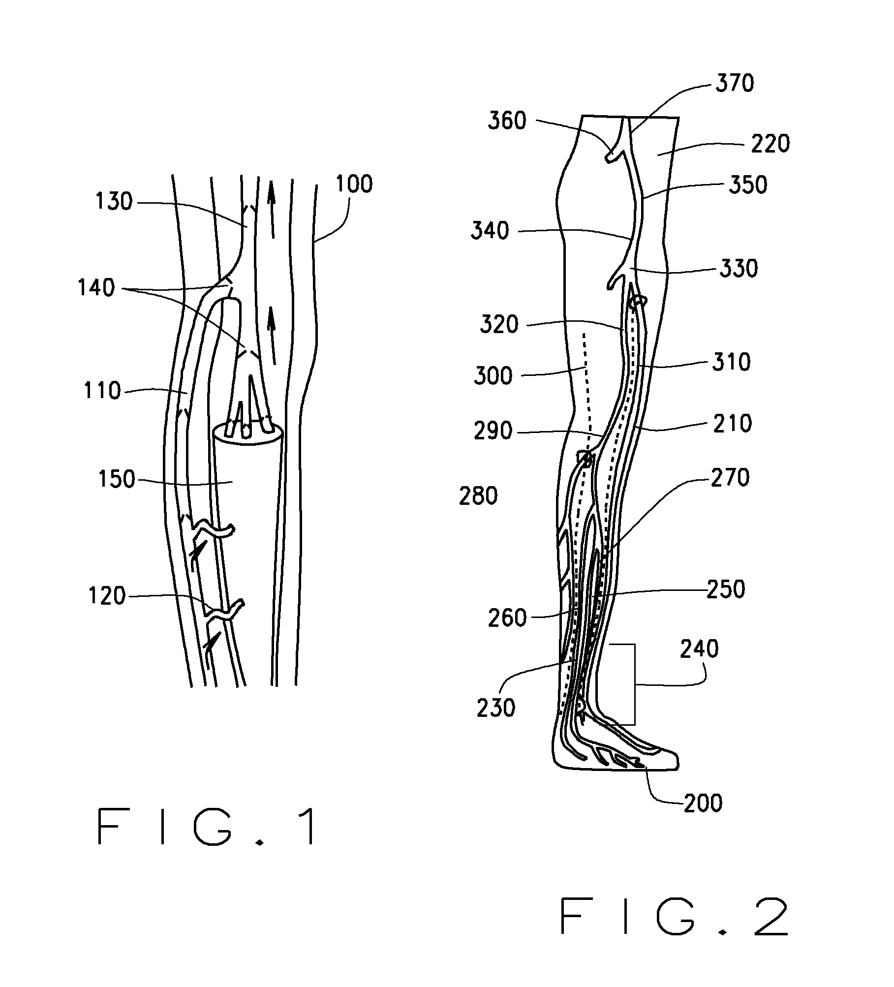 Compression knitted article