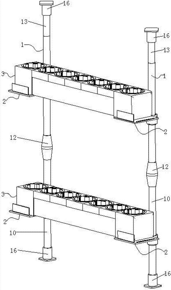 Indoor-plant planting wall easy and convenient to install