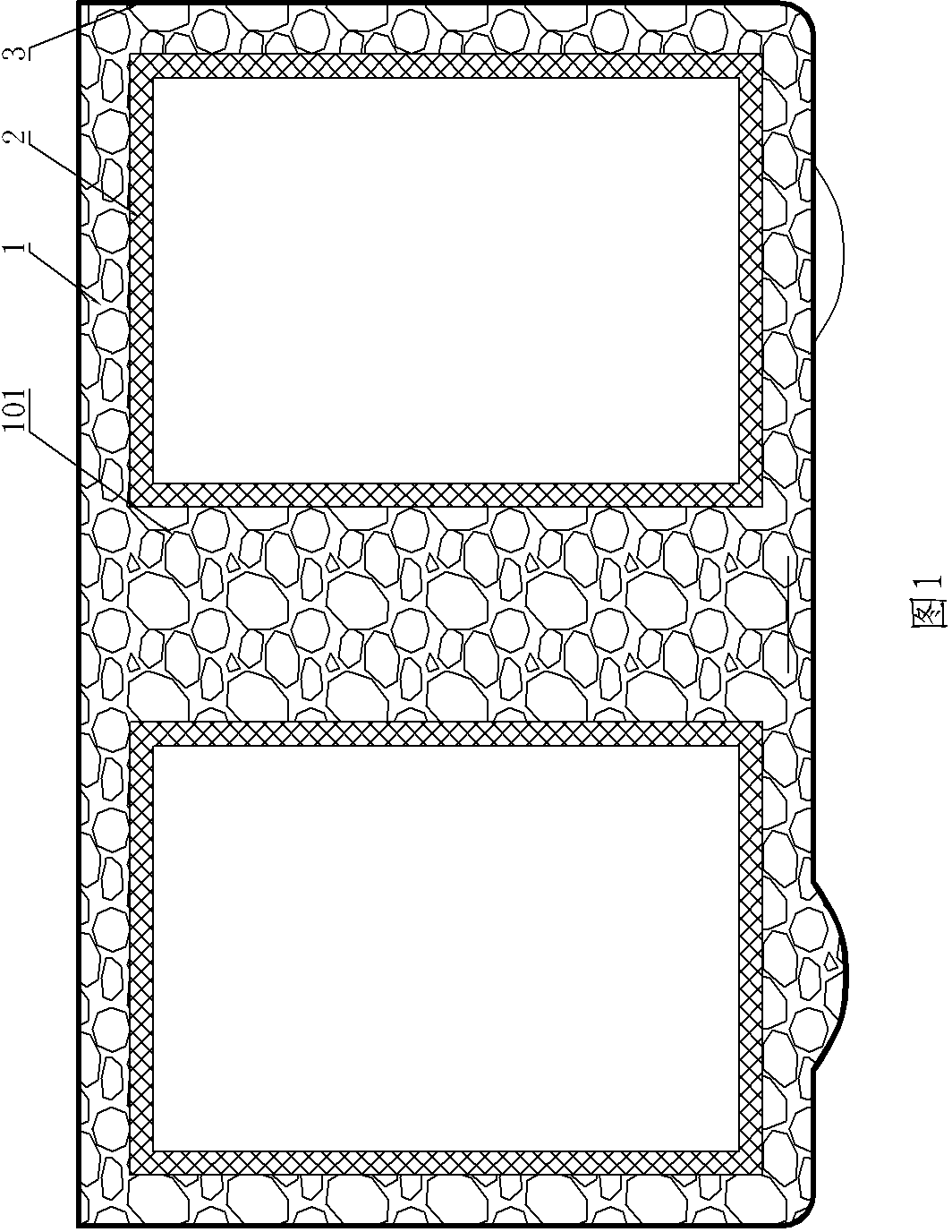 Cast-in-place concrete filling tire body