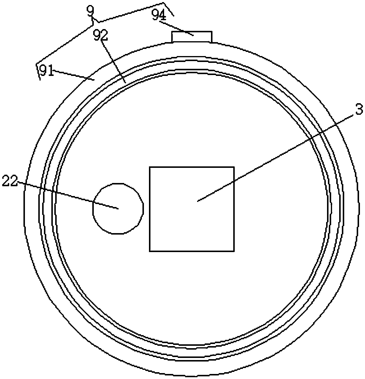 Quantitative glue injection device for high-temperature resin transfer molding