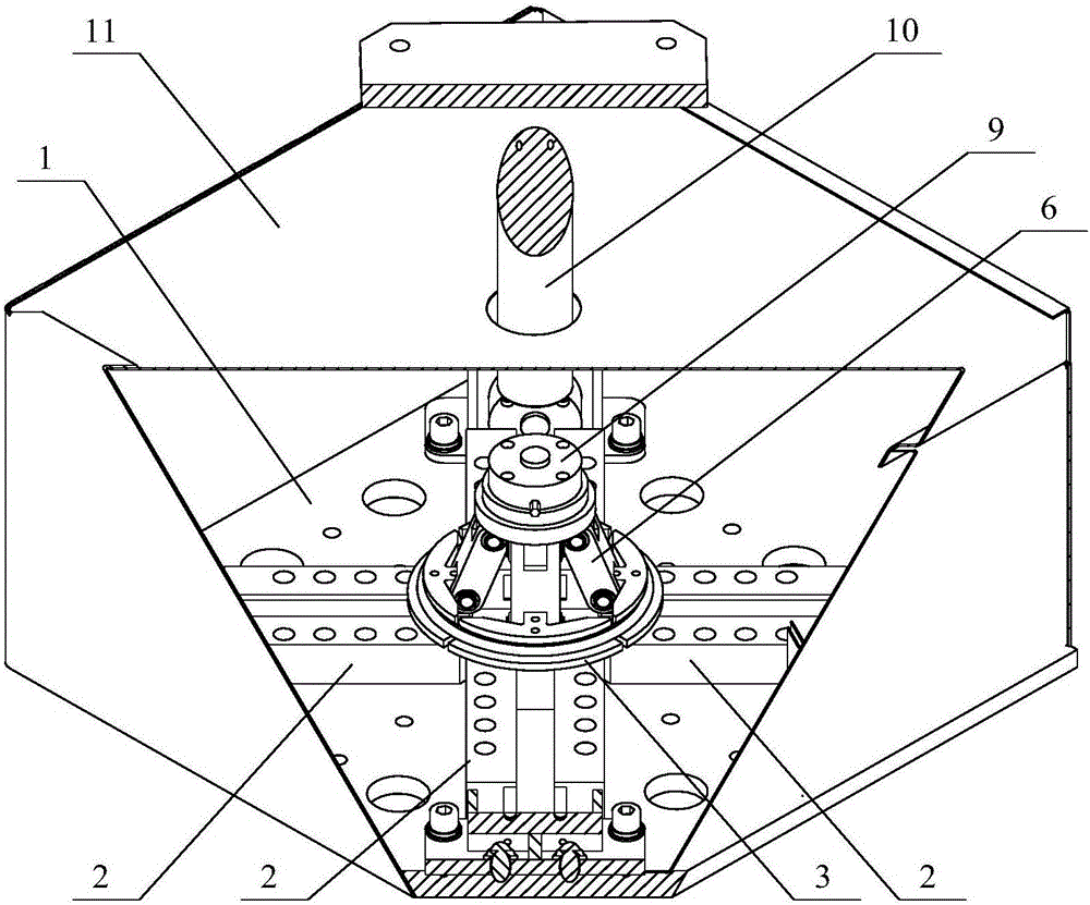 Tension force tester of aviation tire supporting framework