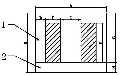 E-shaped and I-shaped structure and F-type silicon steel sheets for transformer