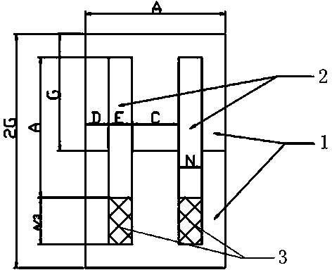 E-shaped and I-shaped structure and F-type silicon steel sheets for transformer