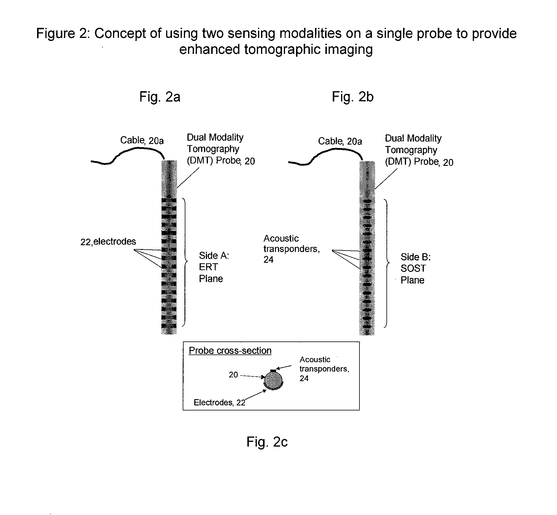 Dual acoustic and electrical analysis technique for the tomographic determination of multiphase flows in pipes and/or liquid/froth interfaces in process tanks