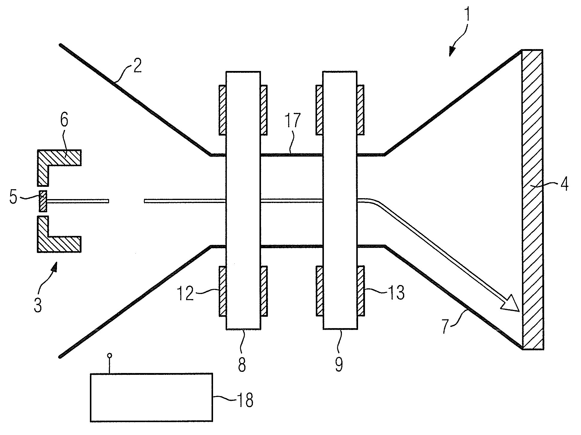 X-ray tube and method to operate an x-ray tube