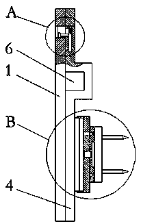 Assembled hanging structure of side slotted wall panel