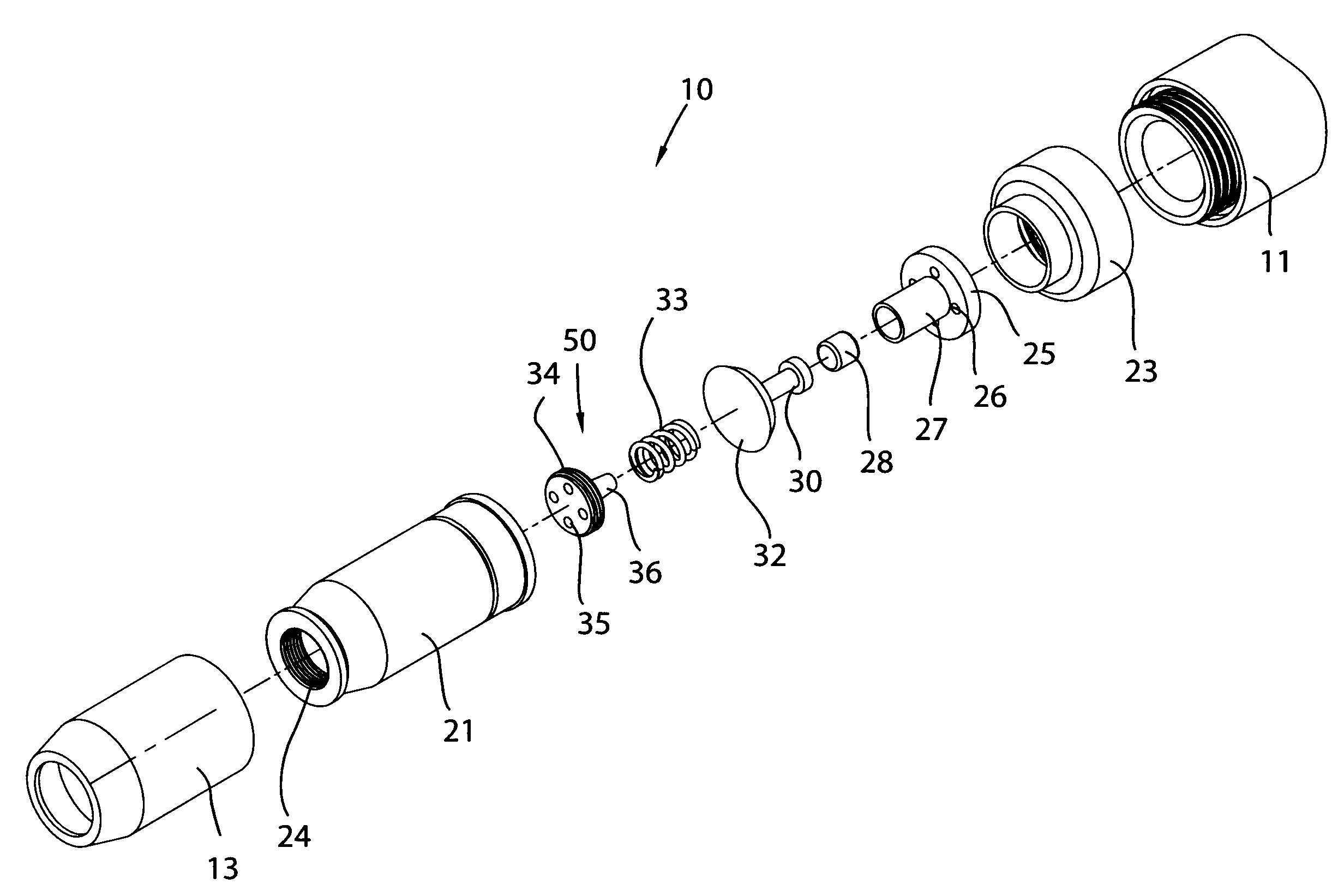 Combined water hose and temperature-operated water flow valve and associated method