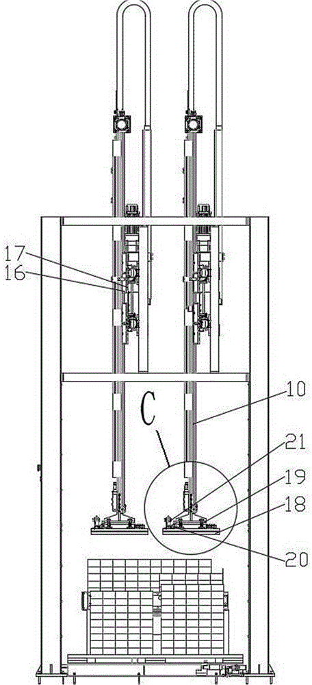 Stacking machine and stacking method