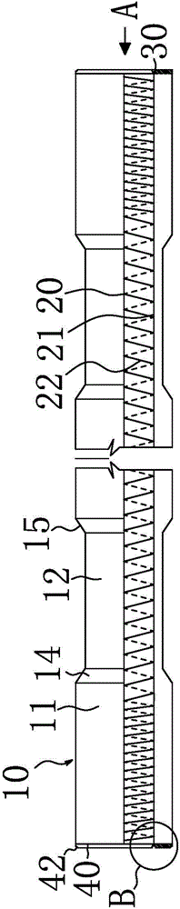 Variable-cross-section pile with end plates