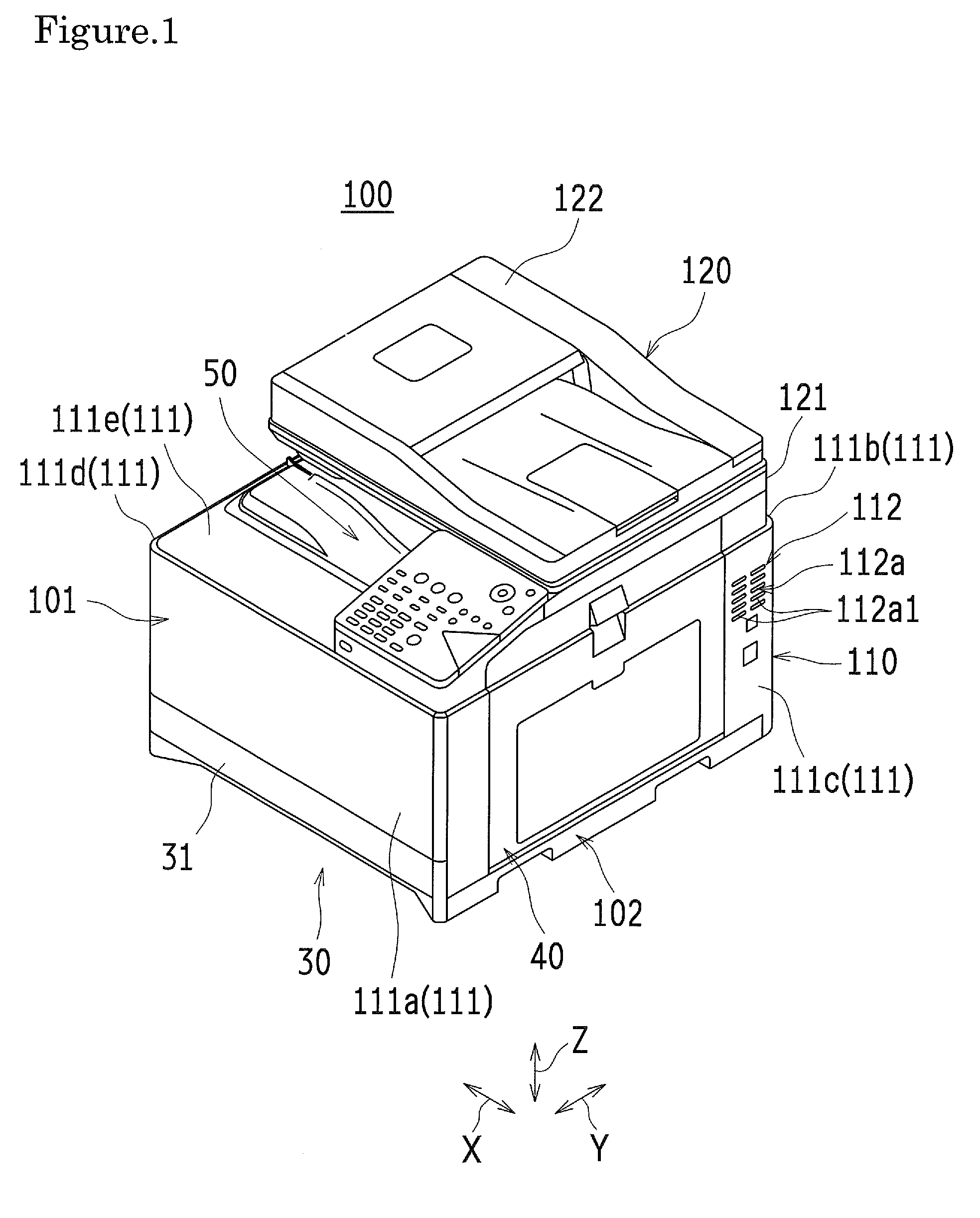 Air blowing system and image forming apparatus including same