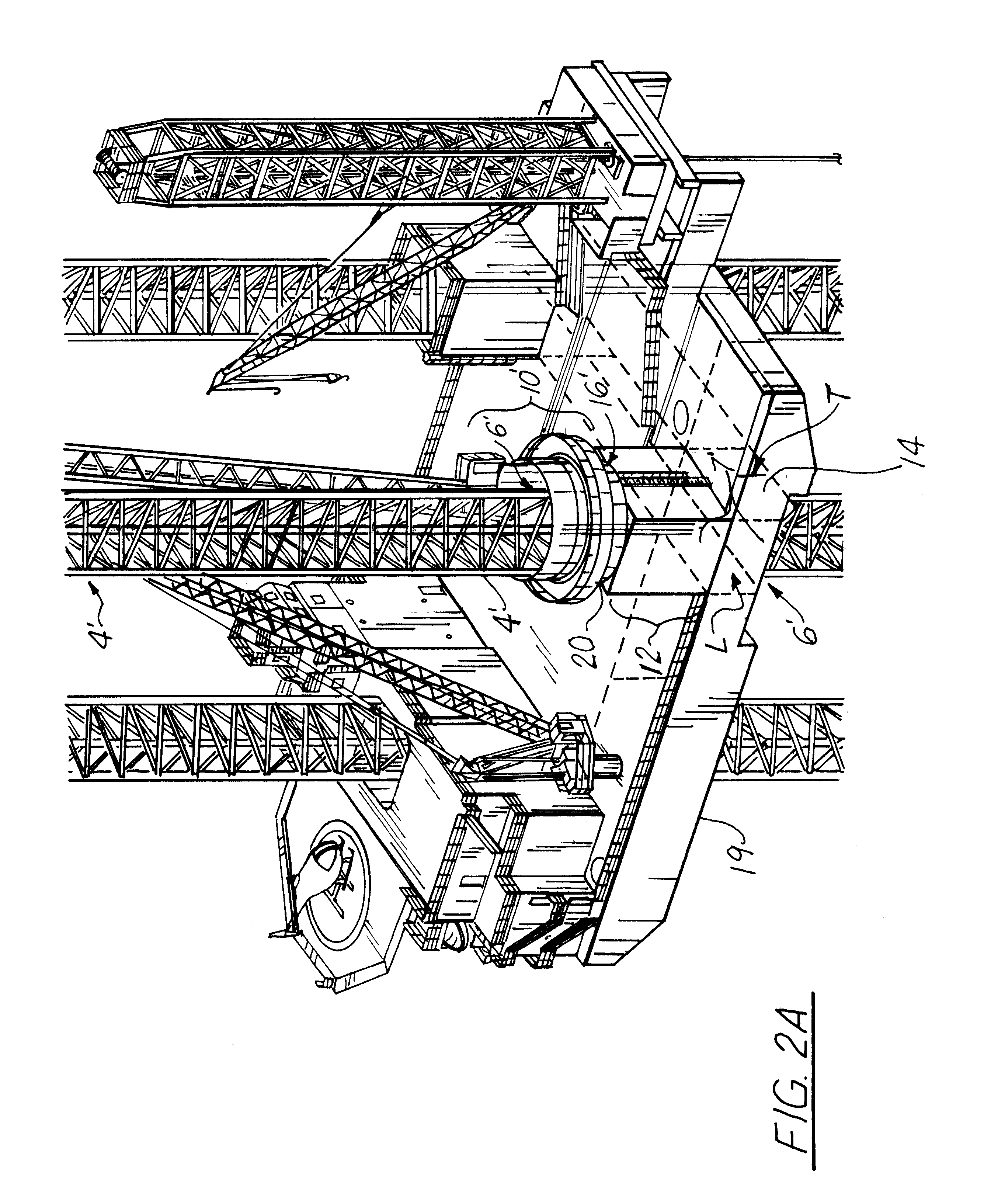 Elevated crane support system and method for elevating a lifting apparatus