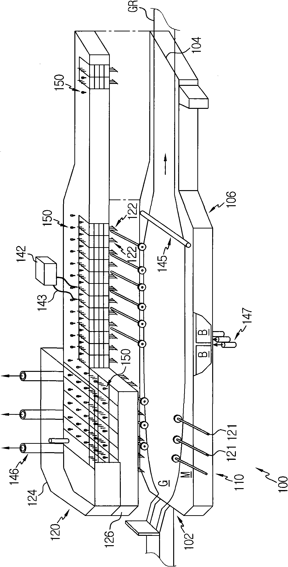 Apparatus and method for manufacturing float glass