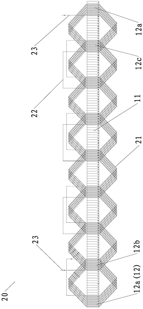 Motor stator and winding method thereof