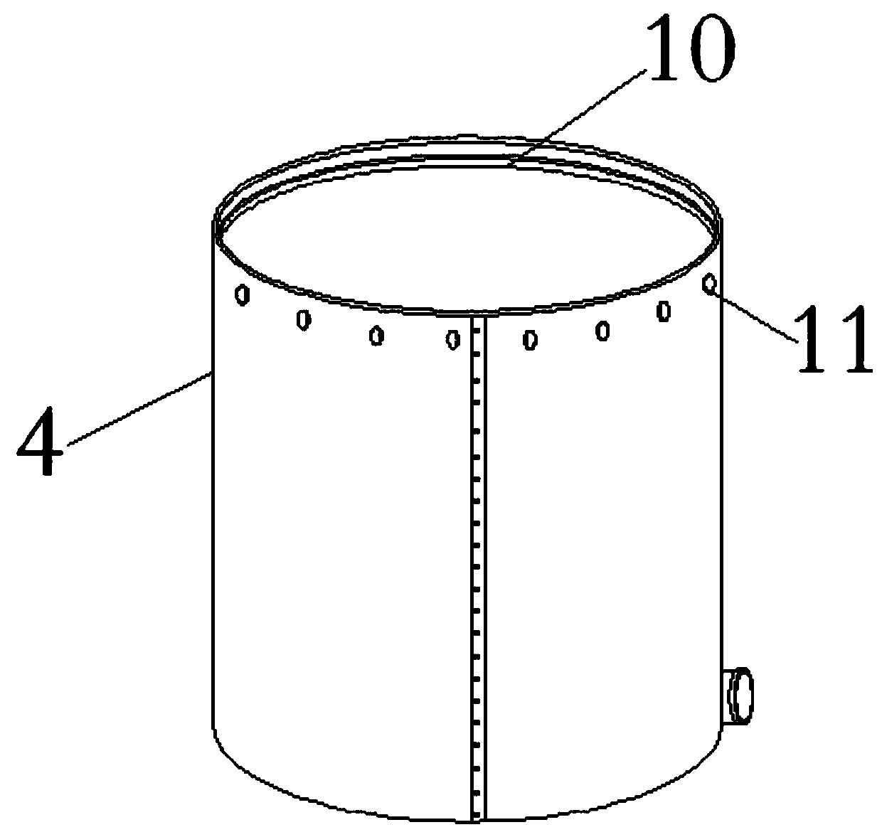 Novel peritoneal drainage device for treatment in internal medicine department of liver