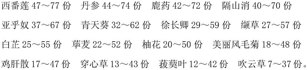 Traditional Chinese medicine preparation for preoperative anesthesia and preparation method