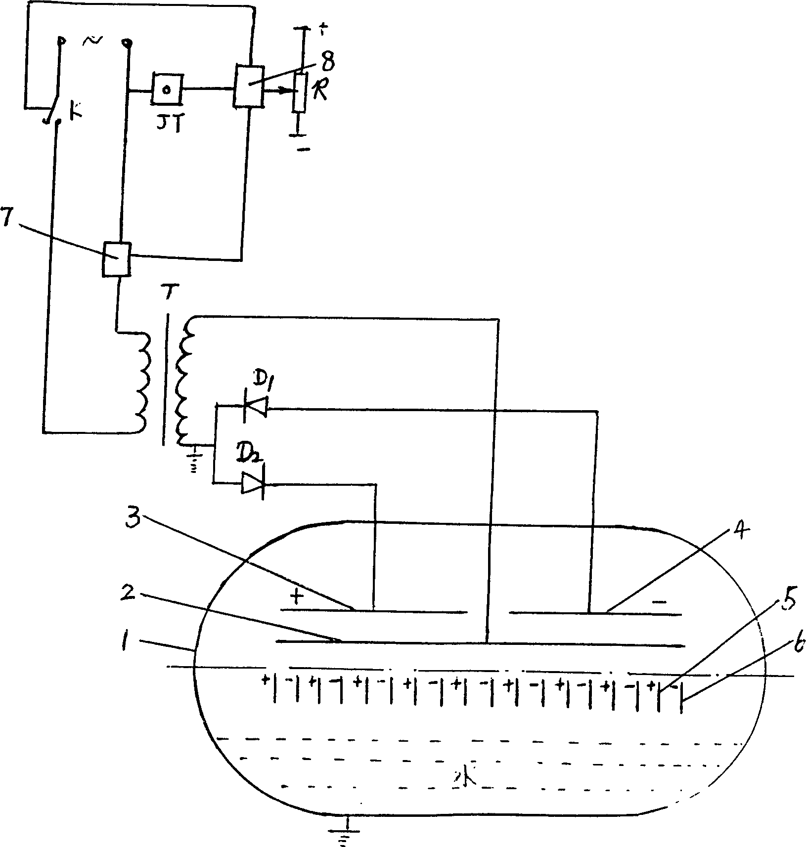 High-efficient electric desalting apparatus