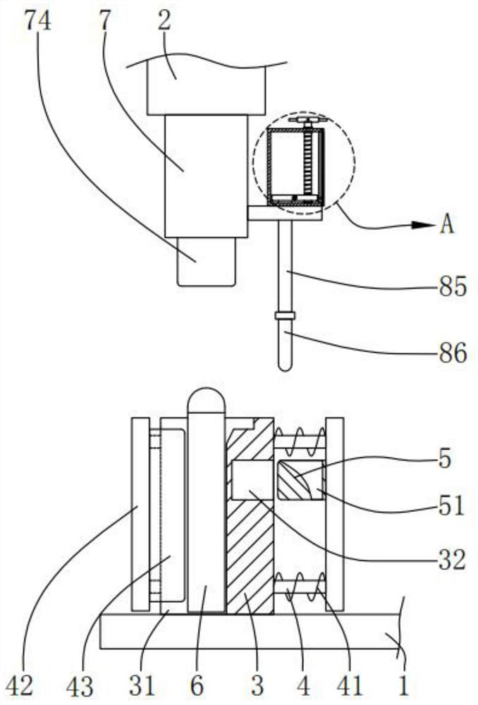 Clamp for USB flash disk shell production and operation method thereof