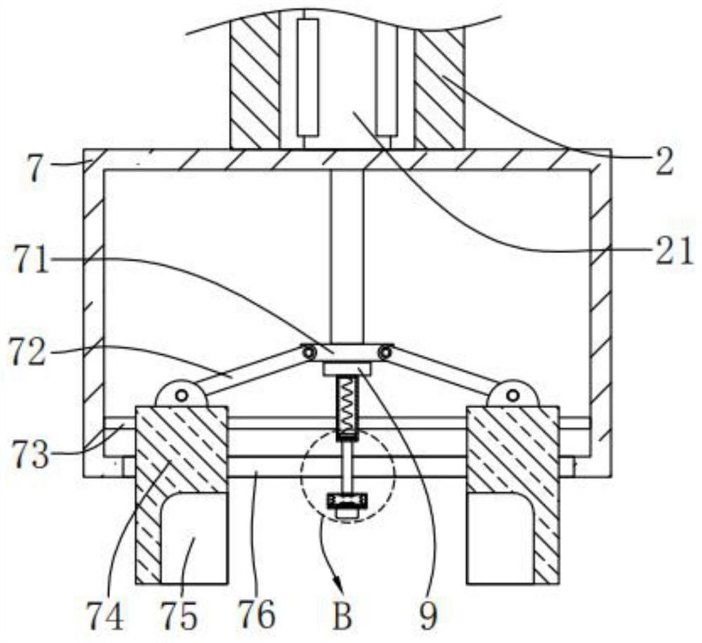 Clamp for USB flash disk shell production and operation method thereof