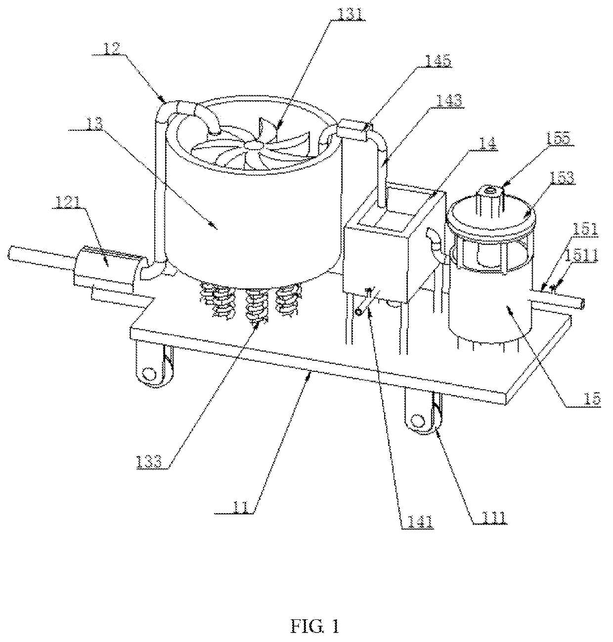 Water conservating silt discharging device