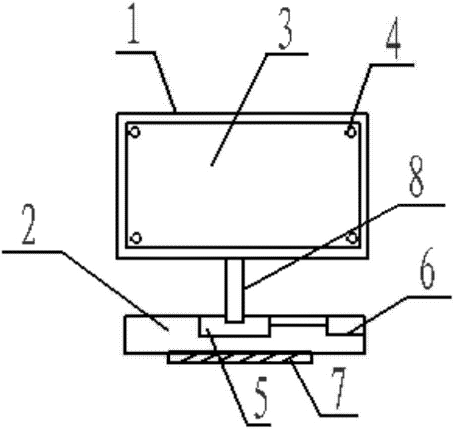 Magnetic rotary display card special for counter