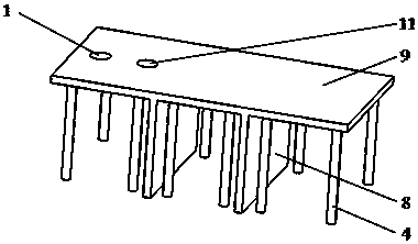 Large vehicle fuel tank with fuel-shaking alleviating function