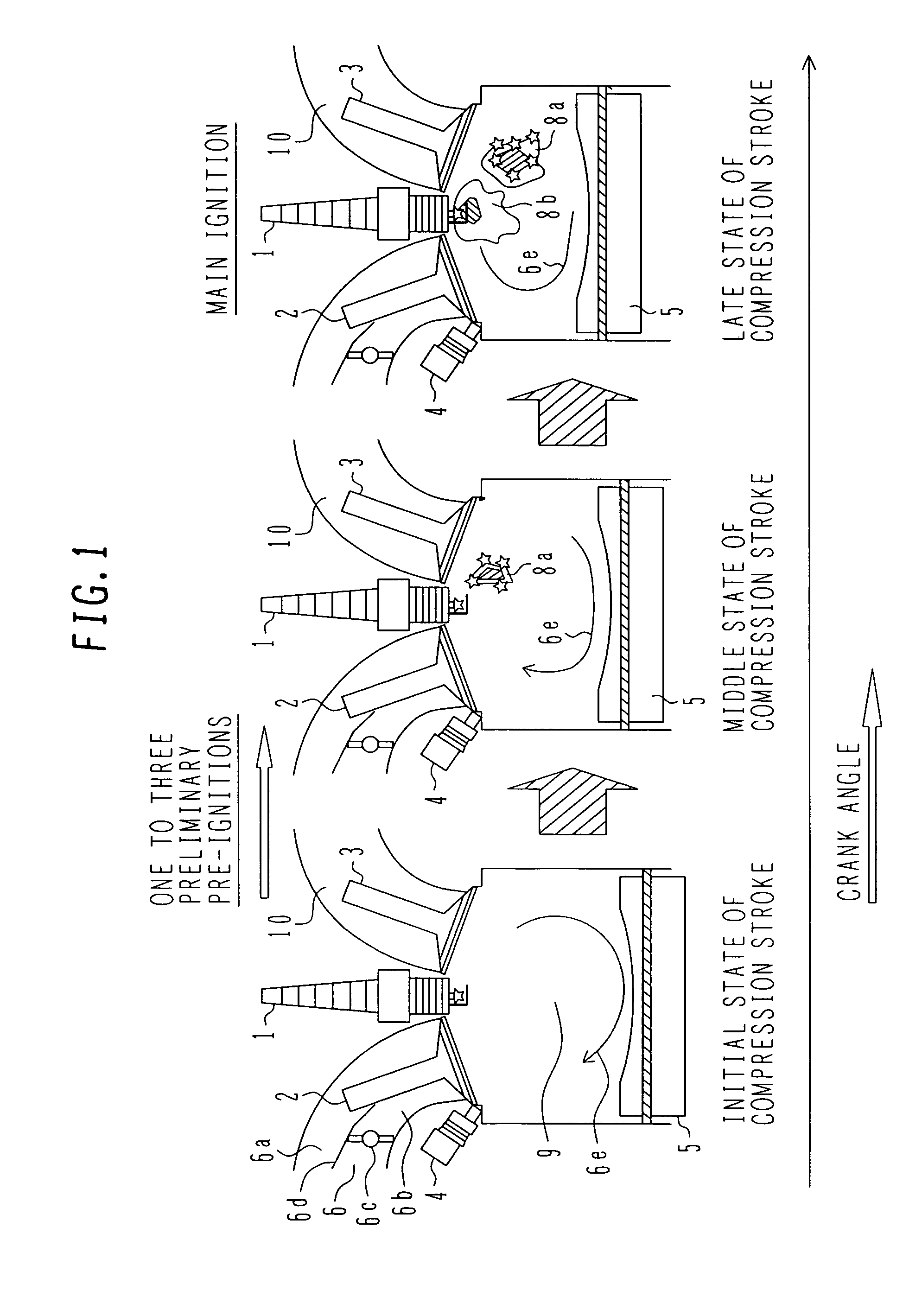 Spark ignition engine, controller for use in the engine, ignition coil for use in the engine