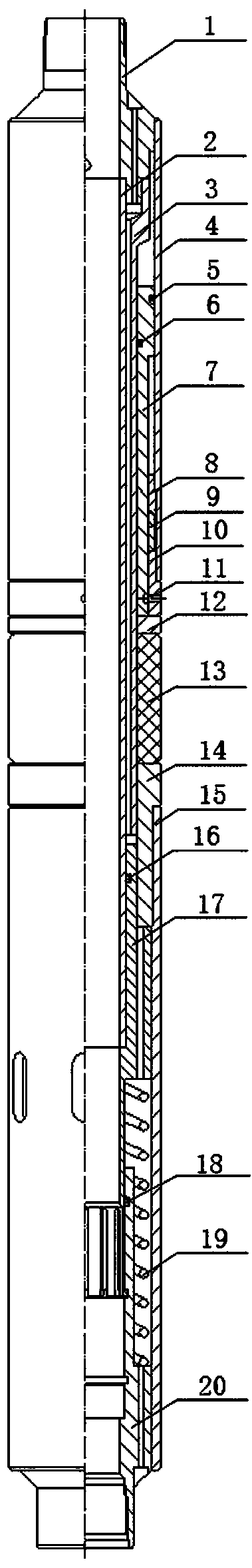 Self-sealing dual-channel hydraulic control stepless fracturing sliding sleeve device