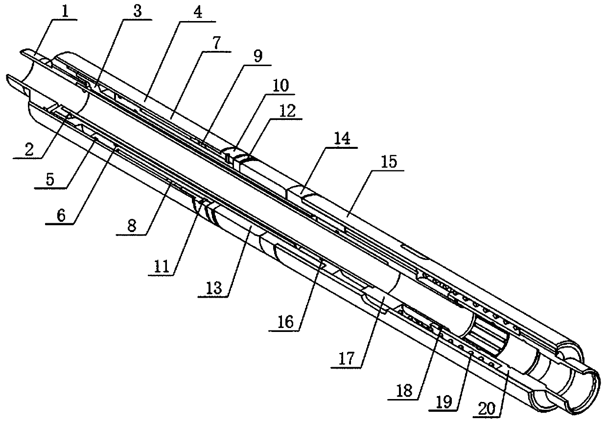 Self-sealing dual-channel hydraulic control stepless fracturing sliding sleeve device