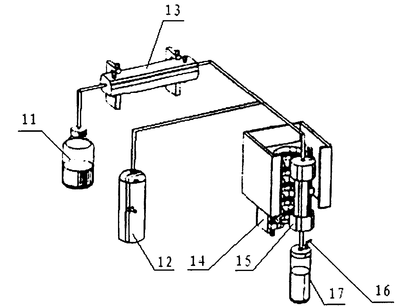 Method for rapidly sampling and identifying essential oil in chestnut flowers