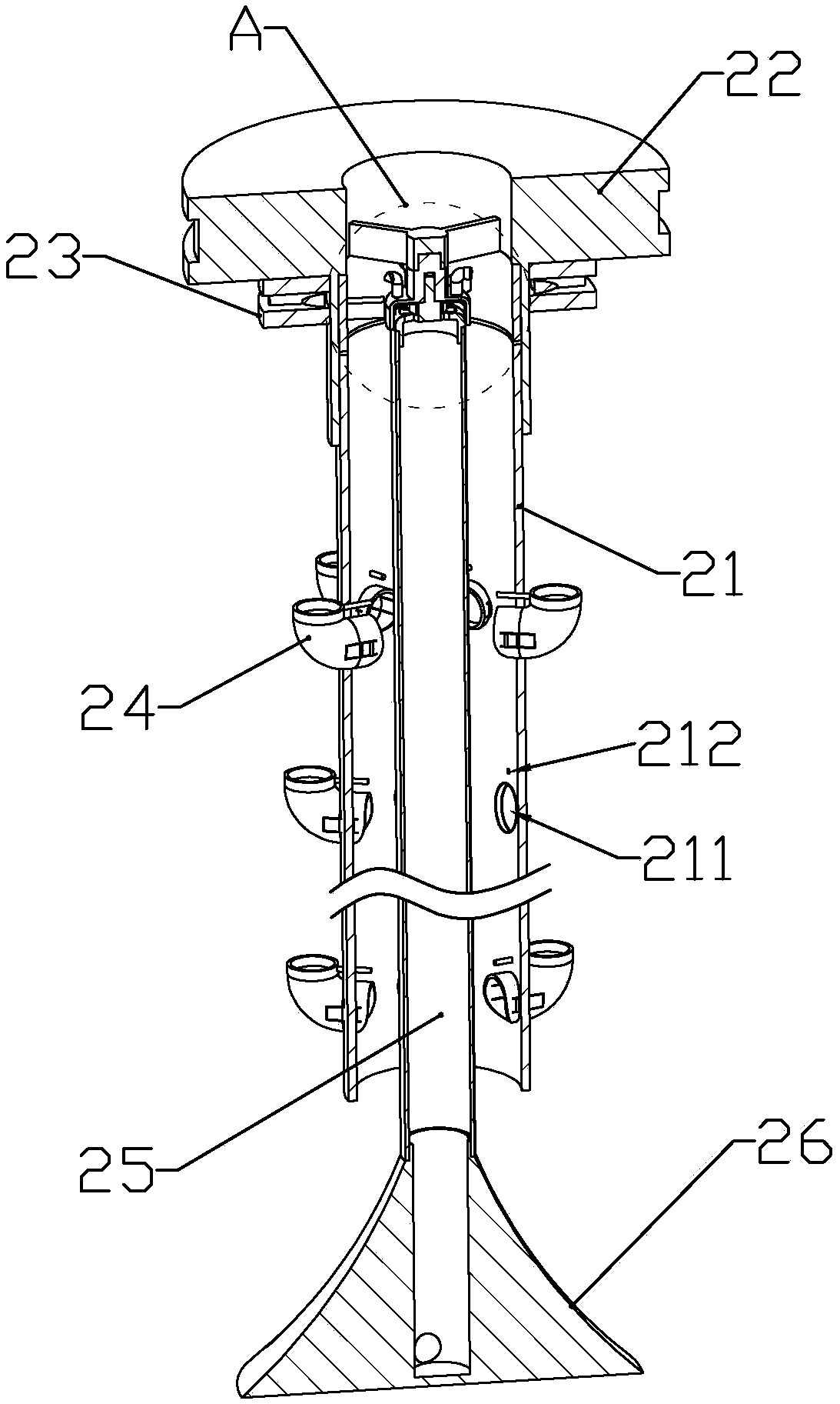 Multifunctional plant aeroponic cultivation device