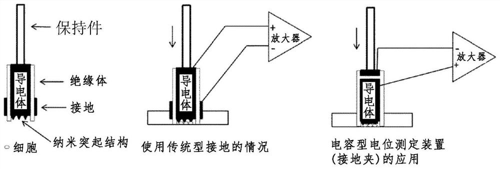 Electrode having NANO structure at tip