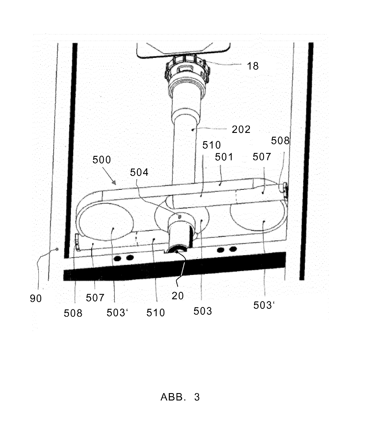 Pressure-flushing system for a toilet bowl