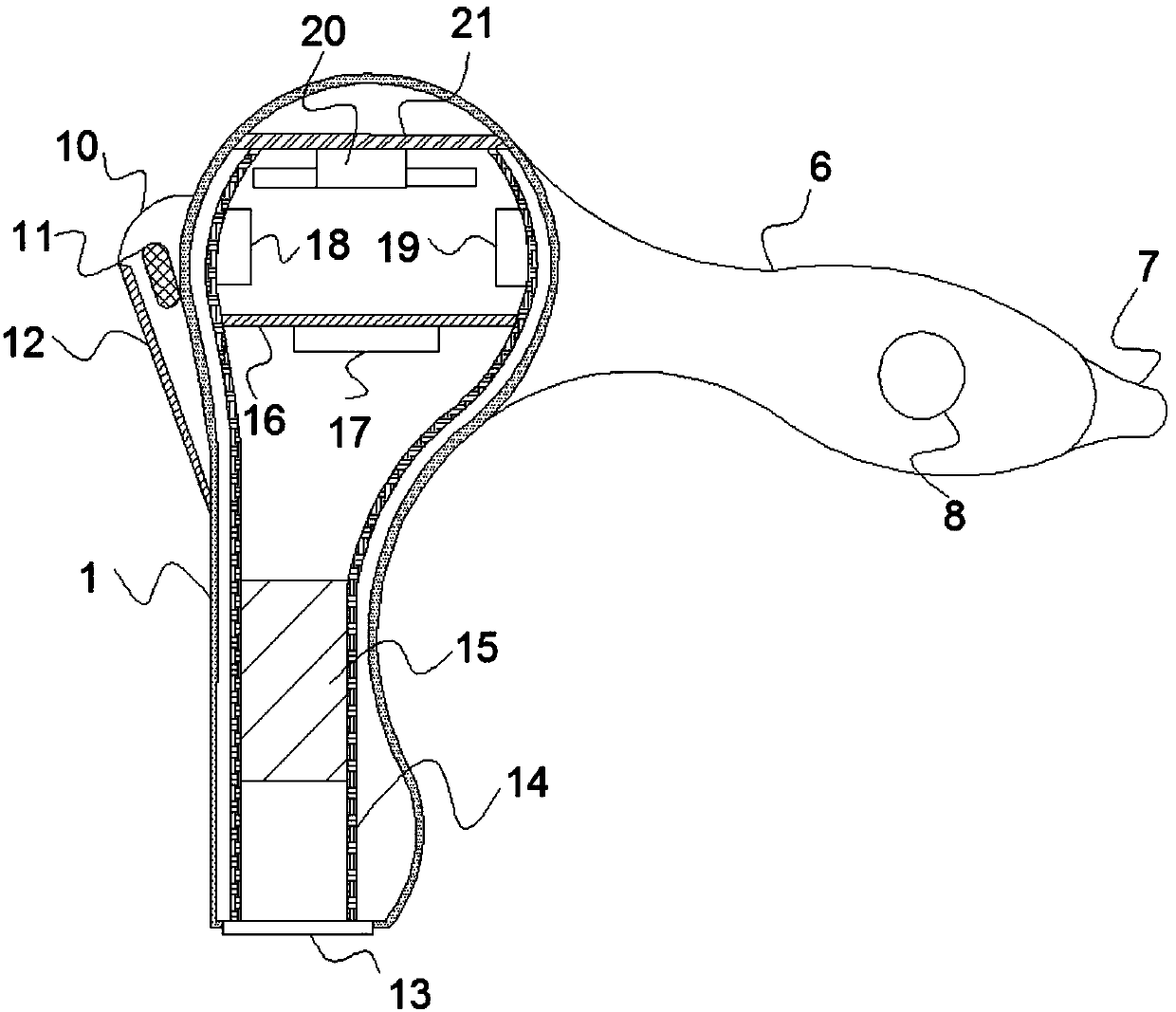 Intelligent touch-screen-control electric hair dryer