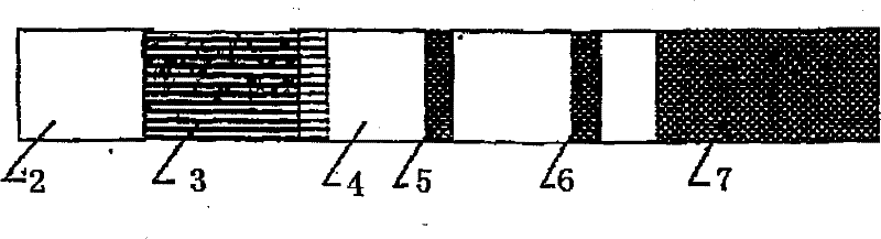 Concealed malachite green gold mark detection test paper box and method for making same