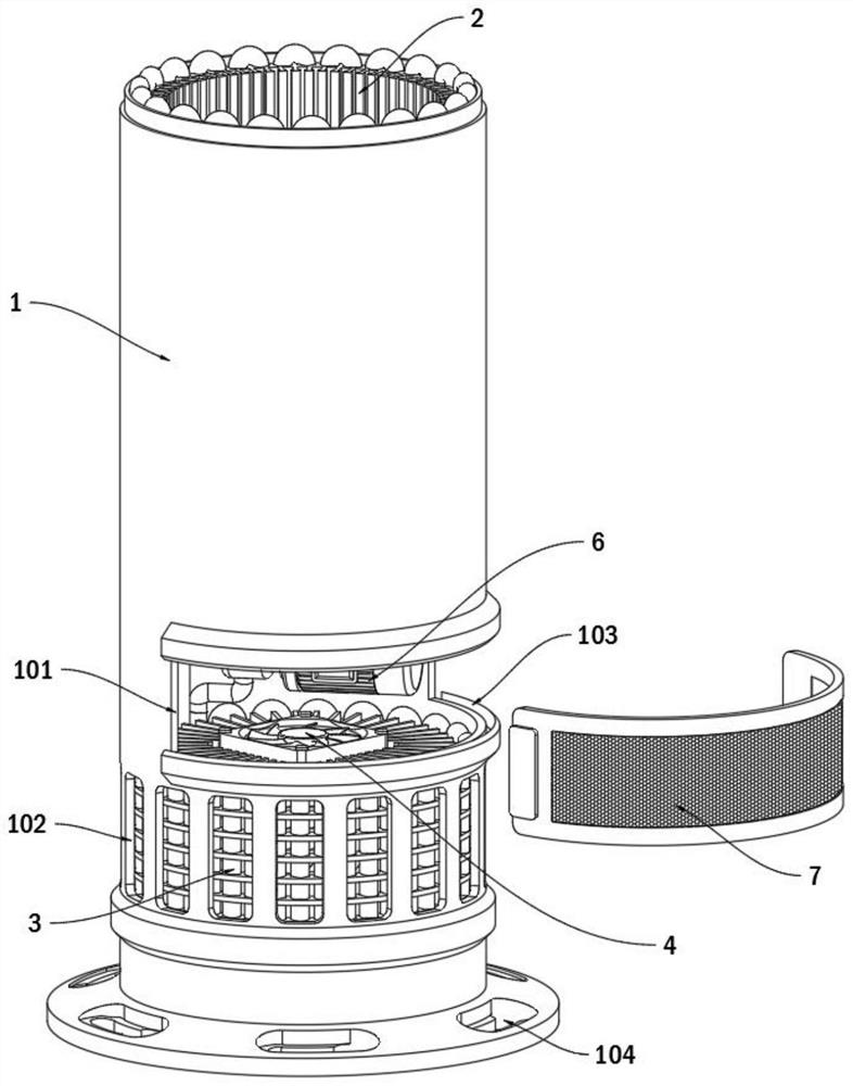 Charging pile heat dissipation structure and automobile charging pile